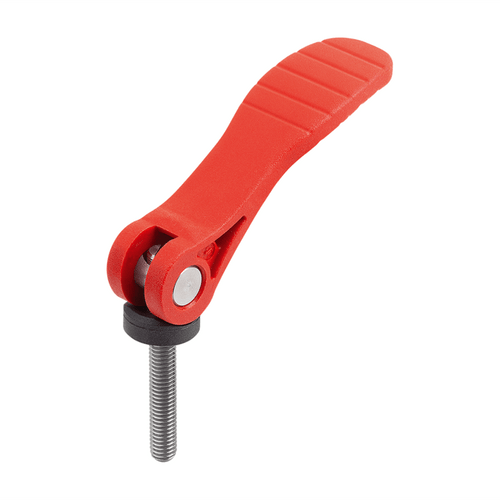 Kipp M10x50 Cam Lever, Adjustable, External Thread, Stainless Steel, Plastic Handle, Size 2 (Qty. 1), K2127.25318410X50