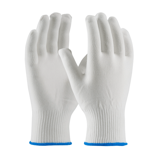 CleanTeam Light Weight Seamless Knit Nylon Clean Environment Glove - 13" -White, Medium, (12 Pair), #40-730/M