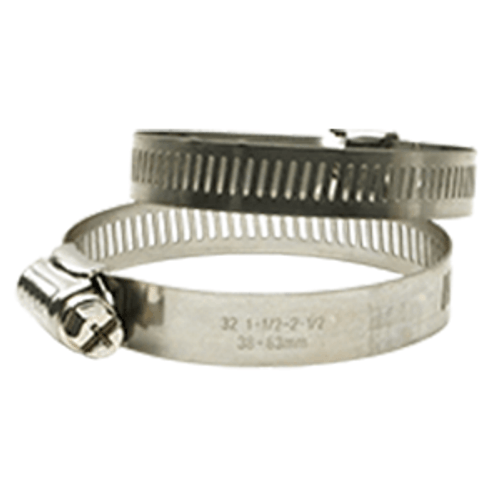 SAE #10 Worm Gear Hose Clamp, 5/16" Band, W60 201/301, 18-8 Stainless Steel, Type M (75/Pkg.)