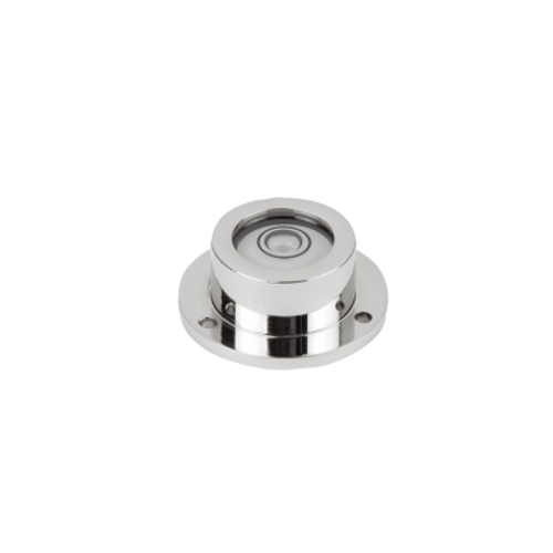 Kipp Round Bullseye Levels In Frame to Screw on, D=50 mm, Style A, w/Screw-On Flange, Nickle-Plate (Qty. 1), K1154.1341530 Kipp Round Bullseye Levels In Frame to Screw on, D=50 mm, Style A, w/Screw-On Flange, Nickle-Plate (Qty. 1), K1154.1341530