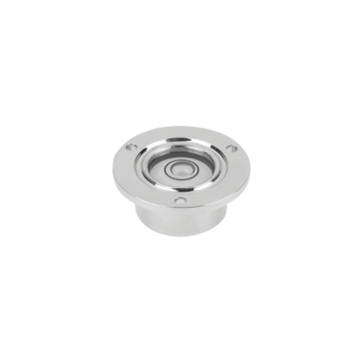 Kipp Round Bullseye Level Inlet Flange, D=20 mm, Style B, Nickle-Plate Brass, (Qty. 1), K1154.2141030 Kipp Round Bullseye Level Inlet Flange, D=20 mm, Style B, Nickle-Plate Brass, (Qty. 1), K1154.2141030