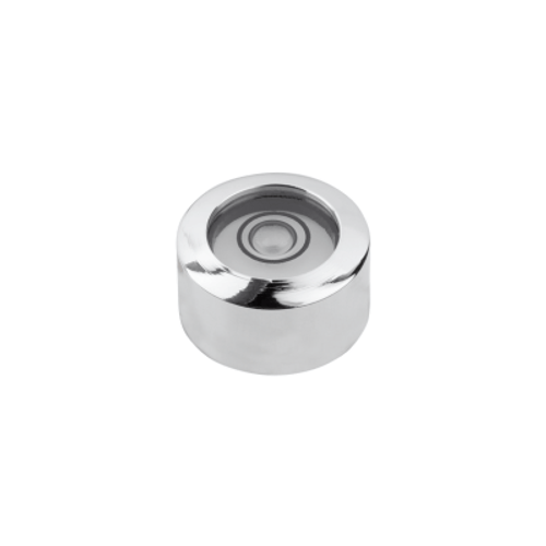 Kipp Round Frame Bullseye Level, w/Grub Screw, Form B, D1=20 mm, Nickel-Plated Brass, (Qty. 1), K1155.2201230 Kipp Round Frame Bullseye Level, w/Grub Screw, Form B, D1=20 mm, Nickel-Plated Brass, (Qty. 1), K1155.2201230