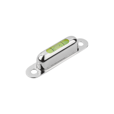 Kipp Tubular Bubble Levels, w/Frame to Screw on, Style B, One Sight Glass, D1=25 mm, H=11.5 mm, Black Anodized Brass, (Qty. 1), K1158.2571305