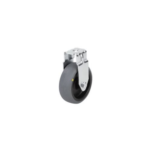 Kipp Fixed Caster w/o Locking System, D=50 mm, Plain Bearing, Thermoplastic, Steel, (Qty. 1), K1759.11050191
