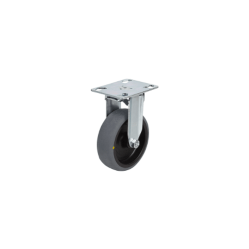 Kipp Fixed Caster w/o Locking System, Electrically Conductive, D=80 mm, Plain Bearing, Thermoplastic, Steel, (Qty. 1), K1760.11080321 Kipp Fixed Caster w/o Locking System, Electrically Conductive, D=80 mm, Plain Bearing, Thermoplastic, Steel, (Qty. 1), K1760.11080321