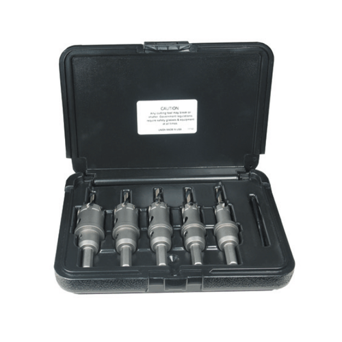 5 Piece Carbide Hole Cutter Type CHD-AG Set HCD-5C, Norseman Drill #64320