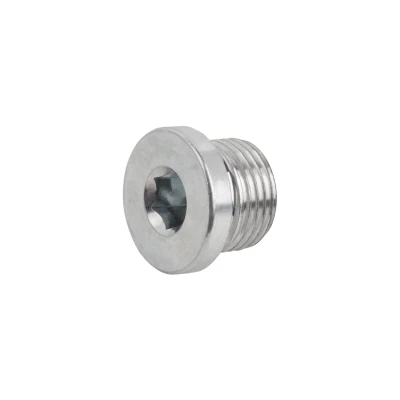 Kipp Screw Plugs w/Collar and Hexagon Socket, G1 1/2, DIN 908, Electro Zinc-Plated Steel, (Qty. 1), K1130.10112