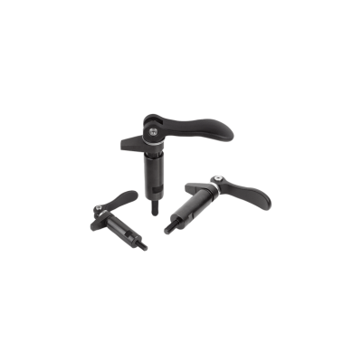 Kipp Hook Clamp w/Collar and Cam Lever, M10, Carbon Steel, (Qty. 1), K0013.210