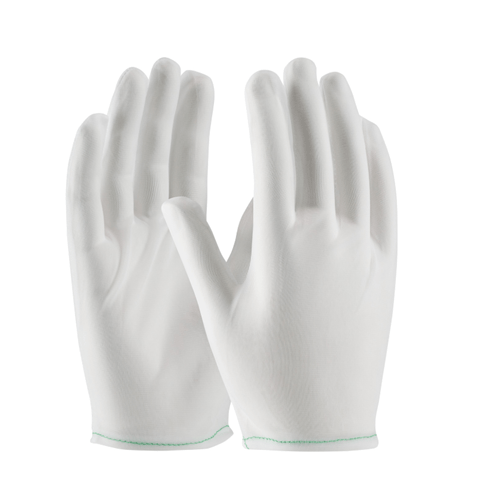 CleanTeam® 40 Denier Tricot Inspection Glove with Rolled Hem Cuff - Men's, Small, (12 Pairs) #98-740/S