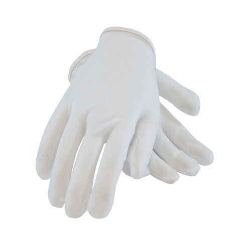 CleanTeam® 40 Denier Tricot Inspection Glove with Rolled Hem Cuff - Ladies, Large, (12 Pairs) #98-741/L
