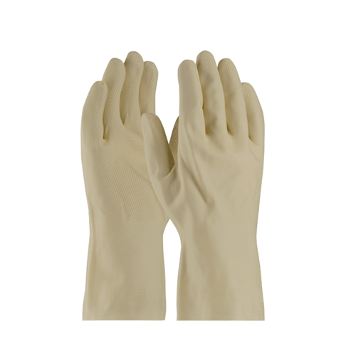Assurance® Unsupported Latex Canner, Unlined with Raised Diamond Grip - 18 MIl, Small, 12 Pairs #47-L171N/S