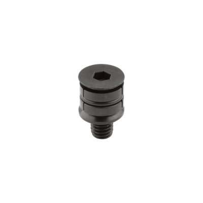 Kipp Centering Clamp, Round With Countersunk Screw, Style A, M4X12, H=5.5 mm, Carbon Steel, (Qty:1), K1166.10804