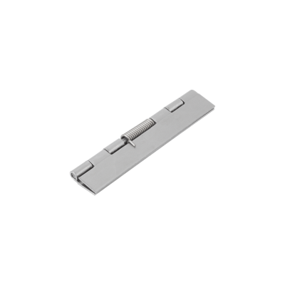 Kipp Spring Hinge, Spring Closed, w/Holes, 120 mm, Stainless Steel, (Qty:1), K1175.14012011