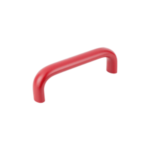 Kipp Pull Handle, M8, L=145 mm, Oval, Aluminum, Red, Powder Coat, (Qty:1), K0204.1282708