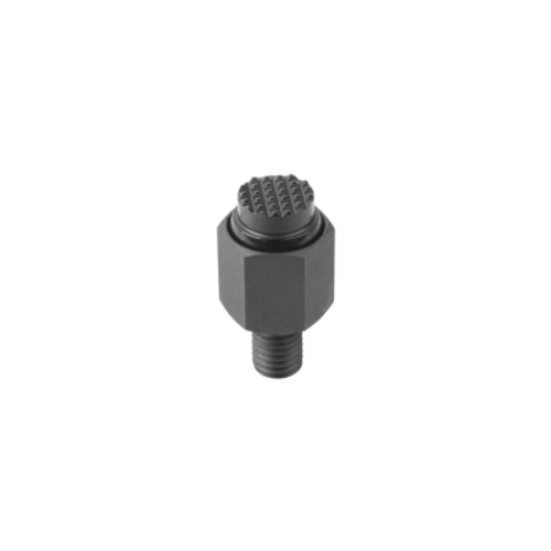 Kipp Self-Aligning Pads, Self-Righting, Style F, SW1=30 mm, w/External Thread, Flattened Ball, Diamond Grip, Steel, (Qty:1), K1164.316 Kipp Self-Aligning Pads, Self-Righting, Style F, SW1=30 mm, w/External Thread, Flattened Ball, Diamond Grip, Steel, (Qty:1), K1164.316