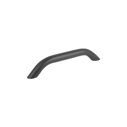 Kipp Tubular Handles, Oval, Aluminum, L=296.4 mm, Black Powder Coat, (Qty:1), K0796.250081