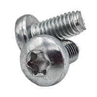 M5-0.80x10 MM Fully Threaded 6 Lobe Pan Head Thread Forming Screws DIN 7500C Zinc CR+3 (250/Pkg.)