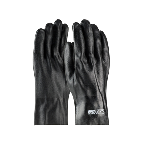 ProCoat® Premium PVC Dipped Glove with Interlock Liner and Semi-Rough Finish - 10" Length, Men's, 12 Pairs #58-8020R