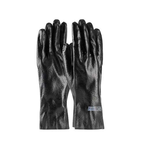 ProCoat® Premium PVC Dipped Glove with Interlock Liner and Semi-Rough Finish - 12" Length, Men's, 12 Pairs #58-8030R