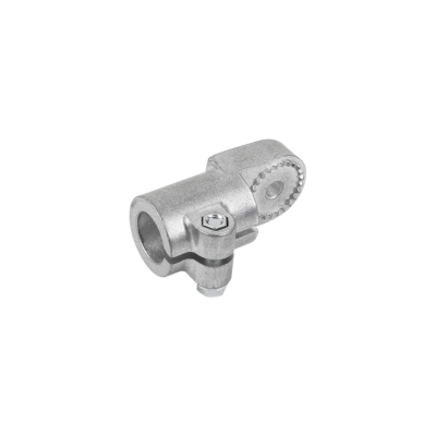 KIPP Tube Clamp, Swivel, Half-Aluminum, w/Raised Teeth, 40.2 mm, Round, Steel. (Qty:1), K0485.540