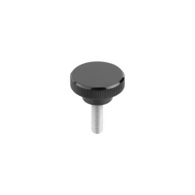 KIPP Knurled Knob, w/External Thread, M6X20, Style L, Thermoset, (Qty:10), K1223.302606X20