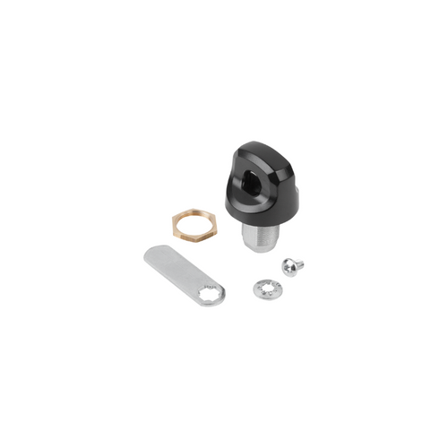 Kipp Quarter Turn Lock, Free-Turning, 22.4 mm, Wing Grip, Die-Cast Zinc, (Qty:1), K1275.22224