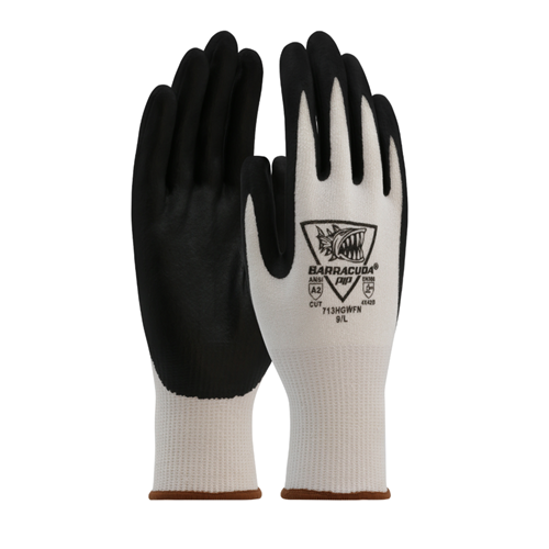 Barracuda® Seamless Knit Polykor Blended Glove with Nitrile Coated Foam Grip on Palm & Fingers, Extra Large, 12 Pairs #713HGWFN/XL