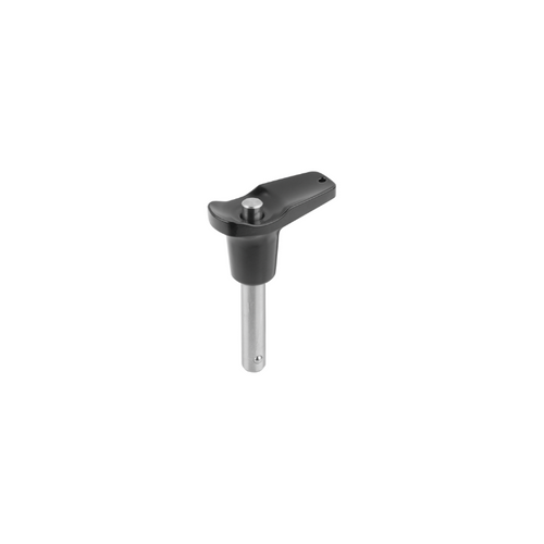 KIPP Ball Lock Pins w/Die-Cast Zinc L Grip and High Shear Strength, L5=15.9 mm, D=39.3 mm, Stainless Steel, (Qty. 1), K0793.112605010