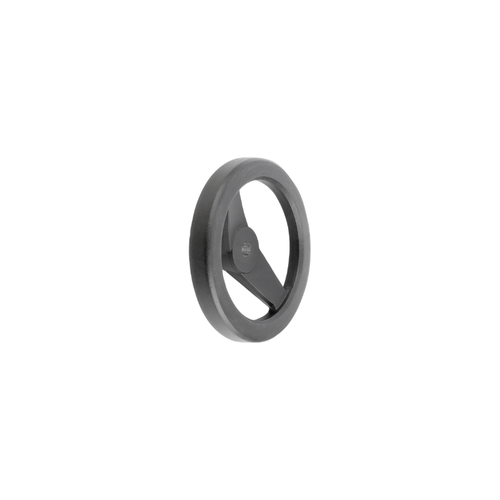 KIPP 2-Spoke Handwheel w/o Grip, D2=10H7 mm, Reamed Hole w/Slot, Aluminum, Thermoset, (Qty. 1), K0162.11100X10 KIPP 2-Spoke Handwheel w/o Grip, D2=10H7 mm, Reamed Hole w/Slot, Aluminum, Thermoset, (Qty. 1), K0162.11100X10