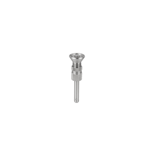KIPP Ball Lock Pin w/Mushroom Grip, Adjustable, D=19 mm, L5=17.9-25.9 mm, Stainless Steel, (Qty. 1), K1299.01905020