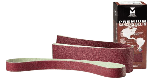 Premium Portable Sanding Belt - 2-1/2" x 16", Grit: 100X , Mercer Abrasives 103100 (10/Pkg.)