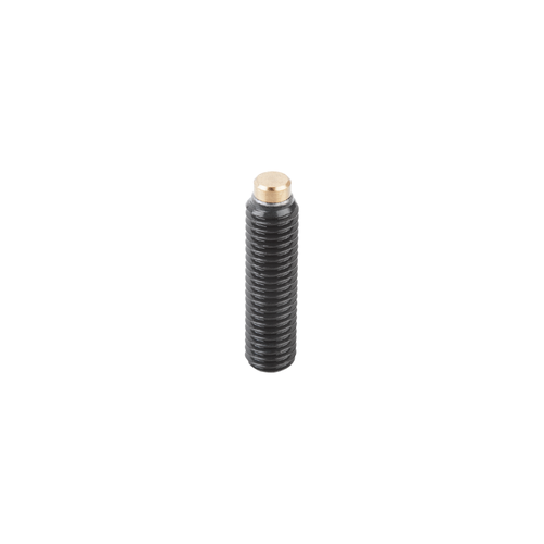 Kipp Thrust Screws, M6X33.3 mm, Black Oxidized, POM, (Qty. 10), K0389.106X333