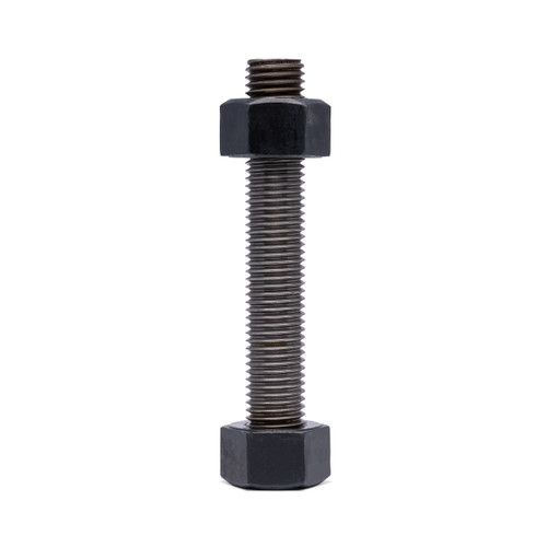 1-1/8"-8 x 9-1/2" A193 B7 Studs Plain, End to End, w/ (2) 2H Nuts Assembled (10/Pkg.)