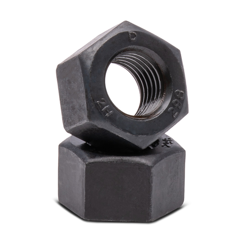 1-1/8"-8 Heavy Hex Nuts, A194 2H, Plain (75/Pkg.)