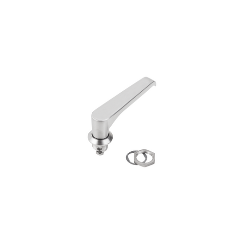 Kipp Quarter Turn Lock w/L Grip, D=32 mm, H=18 mm, Stainless Steel, (Qty. 1), K1359.118 Kipp Quarter Turn Lock w/L Grip, D=32 mm, H=18 mm, Stainless Steel, (Qty. 1), K1359.118