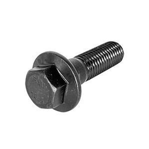 M12-1.75 x 90 mm Rib-Lock RIB Serrated Frame Bolts,  Cl. 10.9, DIN 6921, GripLox Frame Bolt, Non-Indented, Furnace Black, (140/Bulk Pkg.)