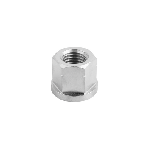 KIPP M10 Hexagon Nuts w/Collar Height 1.5xD, DIN 6331 Enhanced, Bright Stainless Steel, (Qty. 1), K071.910