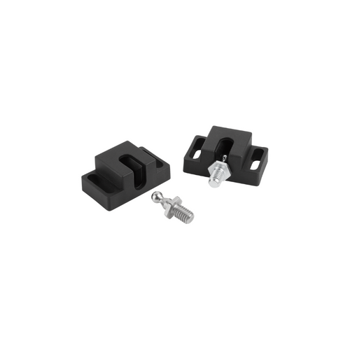 Kipp Ball Catch, F1=40 mm, Black Polyamide, Electro Zinc Plate Steel, (Qty. 1), K1294.400