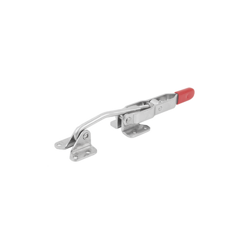 KIPP 51.1 mm, Toggle Hook Clamp Horizontal w/Long Travel and Catch Plate, Stainless Steel, (Qty. 1), K1270.12500 KIPP 51.1 mm, Toggle Hook Clamp Horizontal w/Long Travel and Catch Plate, Stainless Steel, (Qty. 1), K1270.12500