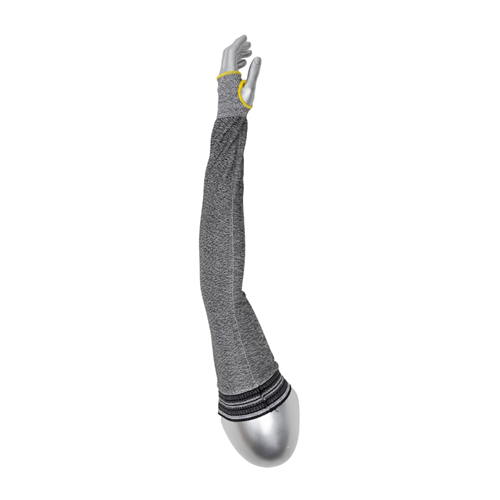 Kut Gard ATA Technology 13G Sleeve, Knit Wrist, Thumb Hole, Gray, with Black/White Elastic, Gray, 22" 20-S13ATA/PE4-22T-BW (12 Each)