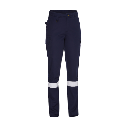Bisley Women's Navy Taped Cargo Pant, Navy, 24R 318W6368T-NV/24R (1 Each)
