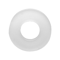 0.437" x 0.203" x 0.038" Nylon Flat Washer, Plain, USA (1,000/Pkg.)