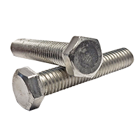 5/8"-11 x 1-3/4" Fully Threaded Aluminum Hex Cap Screws, Yellow-Green 205 Finish, 2024-T4 (25/Pkg.)