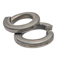 1/4" Aluminum Split Lock Washers, 7075 T6, Plain (100/Pkg.)