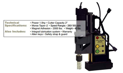 MBD-6500 Heavy Duty, Spira-Broach, Magnetic Based Drill, Norseman Drill #NDT-17920