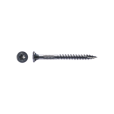 Big Timber #10 x 4" Multi-Purpose Wood Screws, 316 Stainless T-25 Star Drive, Bugle Head (1,000/Box) #STX104