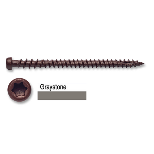Big Timber #10 x 2-3/4" Composite Deck Screws, Graystone, T-20 Star Drive (1,750/Box) #CD10234GST