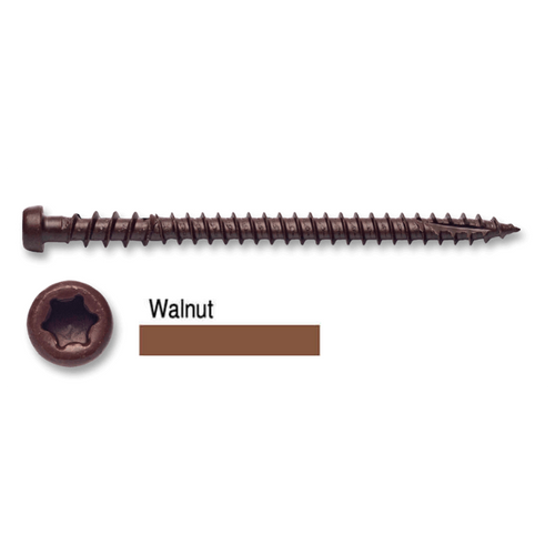 Big Timber #10 x 2-3/4" Composite Deck Screws, Walnut, T-20 Star Drive (1,750/Box) #CD10234WAL