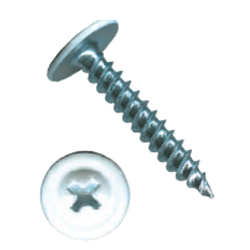 Big Timber #8 x 1-5/8" Modified Truss Self-Piercing Wood Screws, Phillips, White (1 lb Bucket) #1MTS8158W
