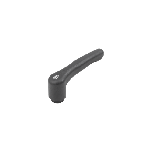 KIPP M8, Size 2, Adjustable Handle w/Internal Thread and Safety Function, Internal Blue Passivated Steel, Black Plastic Handle, (Qty. 1), K1553.2081 KIPP M8, Size 2, Adjustable Handle w/Internal Thread and Safety Function, Internal Blue Passivated Steel, Black Plastic Handle, (Qty. 1), K1553.2081